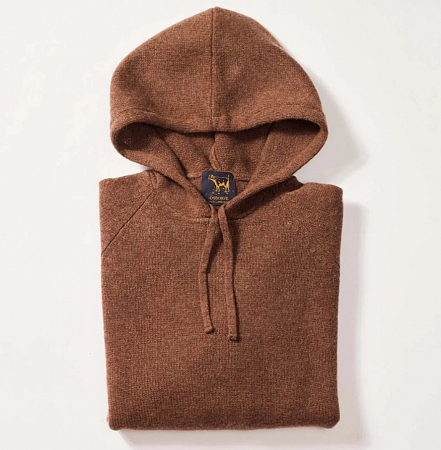Osborne Lambswool Hoodie Tobacco